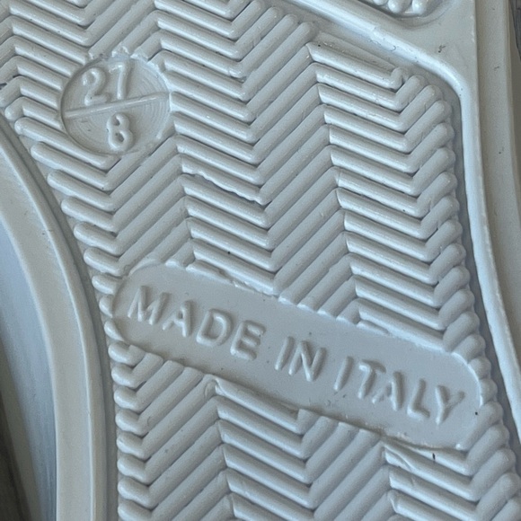 Monnalisa Rose Glitter Sneakers Girls 8T (EU 27) Made in Italy NWOT Designer - Picture 16 of 16